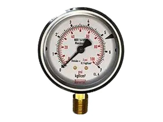 Manômetro - Escala Dupla 100PSI x 7 KGS - Diâmetro 63mm
