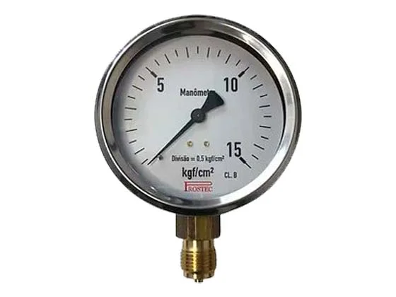 Manômetro - Escala Simples 0 a 15Kg/cm²