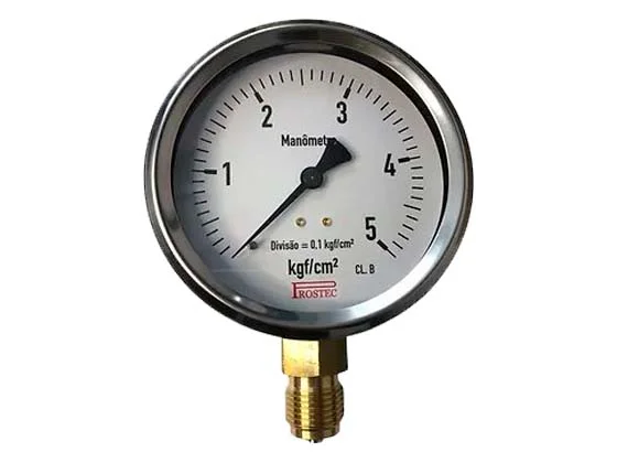 Manômetro - Escala Simples 0 a 5Kg/cm²