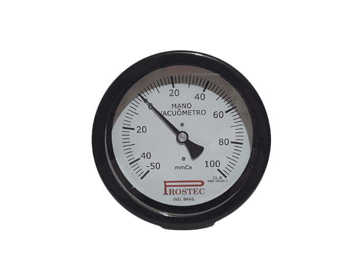 Manovacuômetro 63mm angular Aço Carbono Capsular